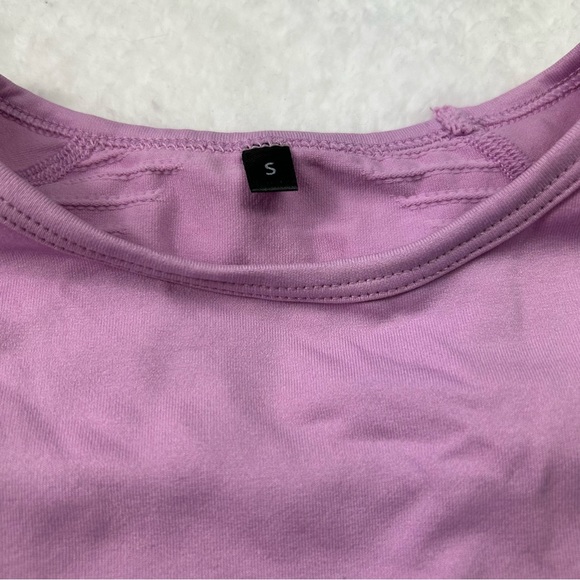 Alphalete Amplify Long Sleeve Crop Top in Bloom - Picture 7 of 7